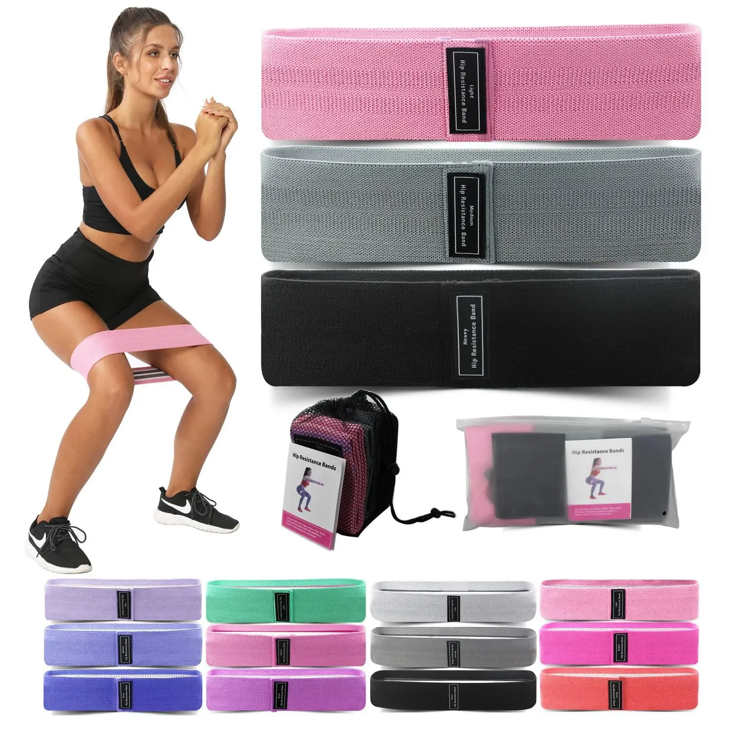 Pilates Yoga Core - 1/2/3PCS Elastic Bands Fitness Resistance Bands