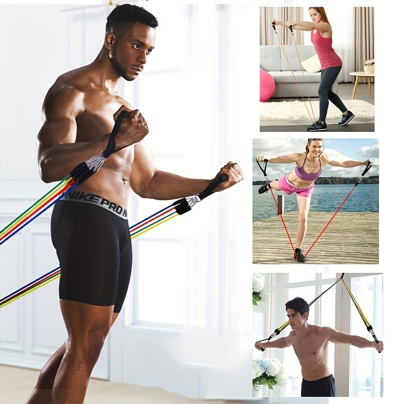 Resistance Band Set with Door  - Pilates Yoga Kit ulasan dan harga