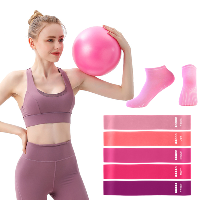 Pilates Ball Resistance Bands  - Pilates Yoga Ball Workout ulasan dan harga