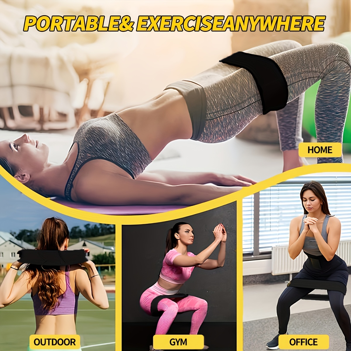 3PCS Resistance Bands Set, Ela - Pilates Yoga Kit ulasan dan harga