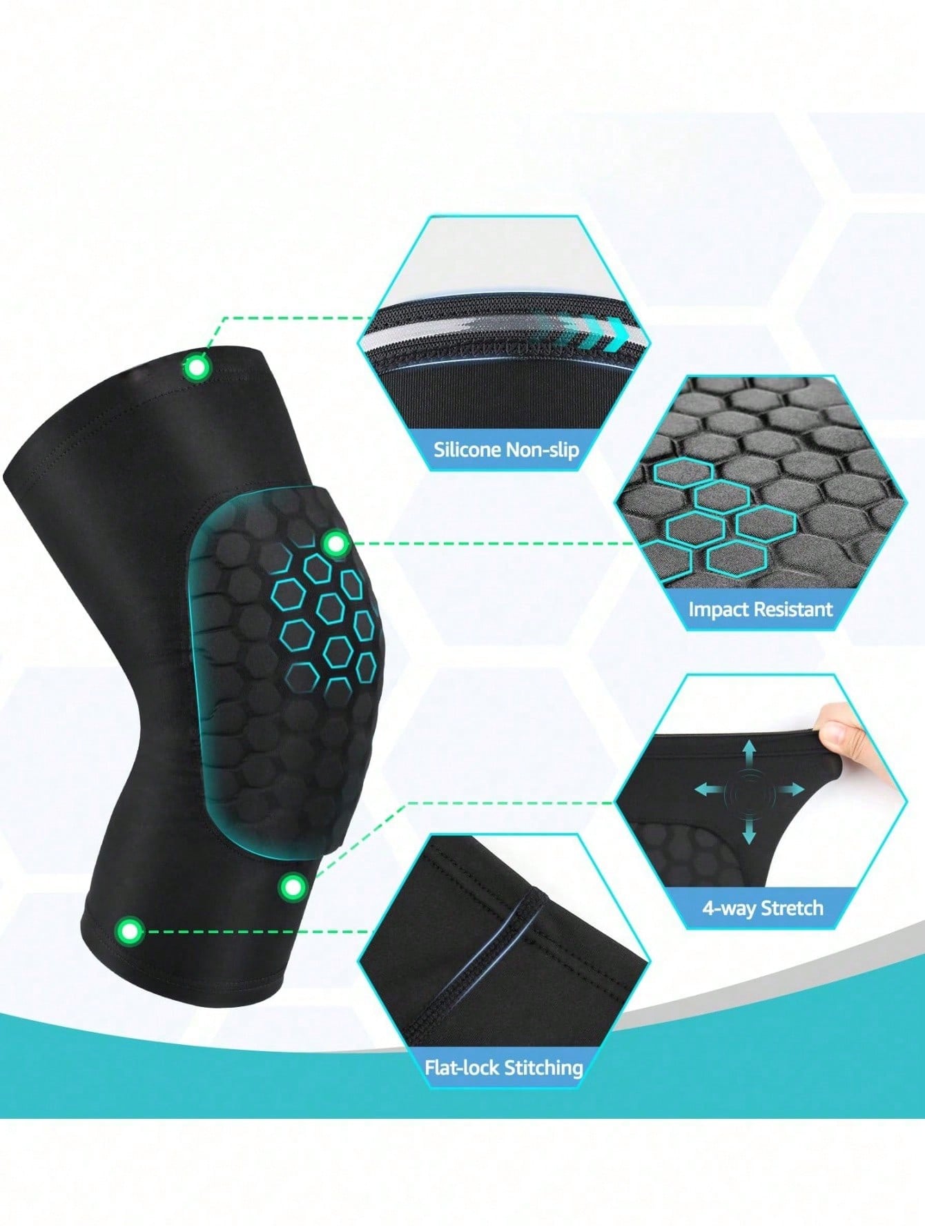 Sports Short Honeycomb Knee Pa - Pilates Yoga Knee Pads ulasan dan harga