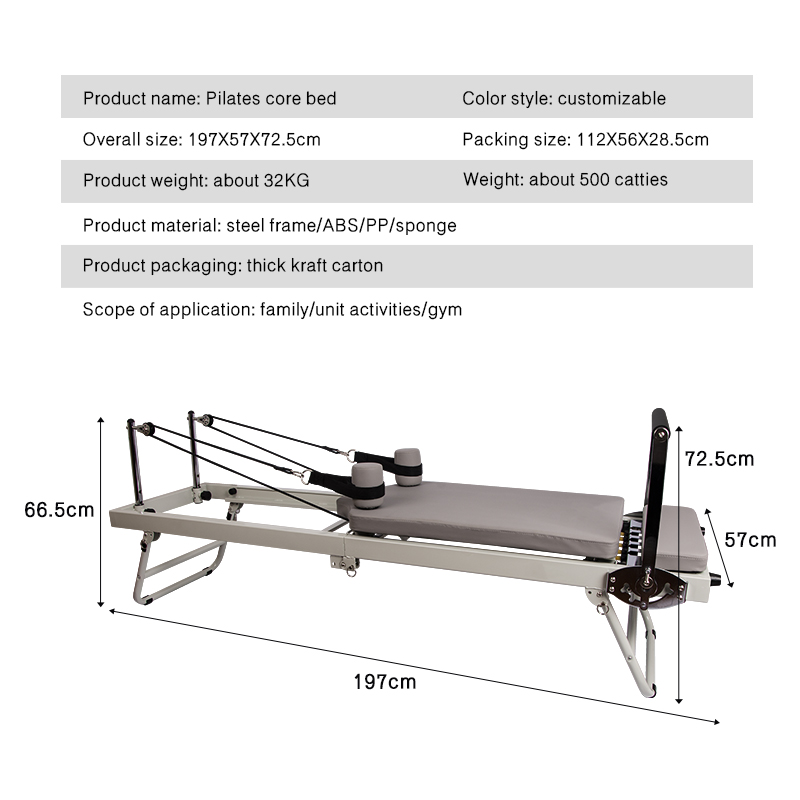 Large Folding Pilates Reformer - Pilates Yoga Weight Loss ulasan dan harga