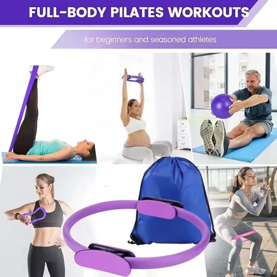13Pcs/Set Yoga Circle Gym Set  - Pilates Yoga Weight Loss ulasan dan harga