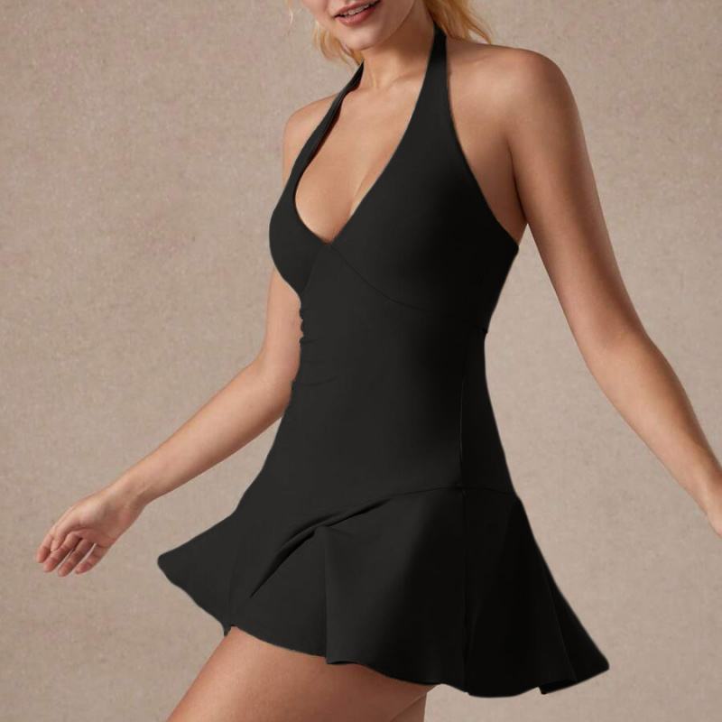 Padded Halter Neck Tank Top Te - Pilates Yoga Knee Pads ulasan dan harga