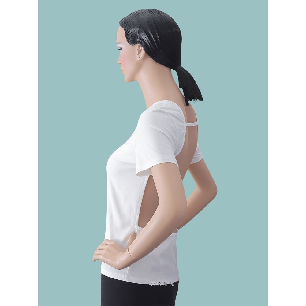 Sexy Backless Short Sleeve Yog - Pilates Yoga Hot ulasan dan harga