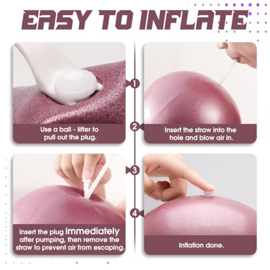 Small Exercise Ball - 9 Inch M - Pilates Yoga Ball Workout ulasan dan harga