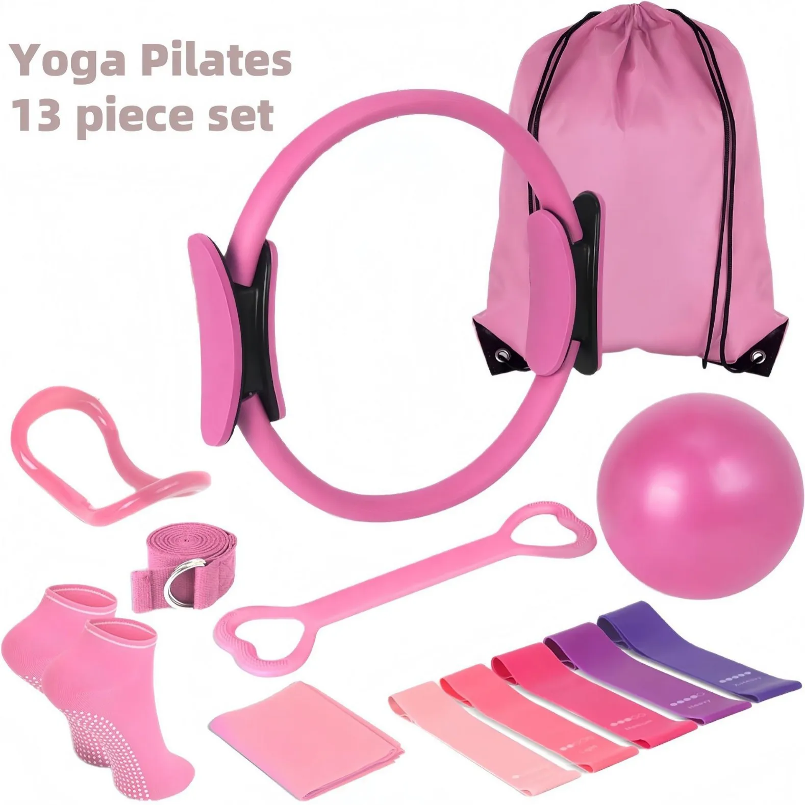 Pilates Ball Set Resistance Ba - Pilates Yoga Ball Workout ulasan dan harga