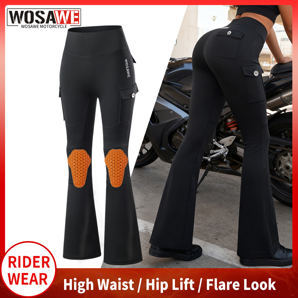 WOSAWE Women Motorcycle Flare  - Pilates Yoga Knee Pads ulasan dan harga